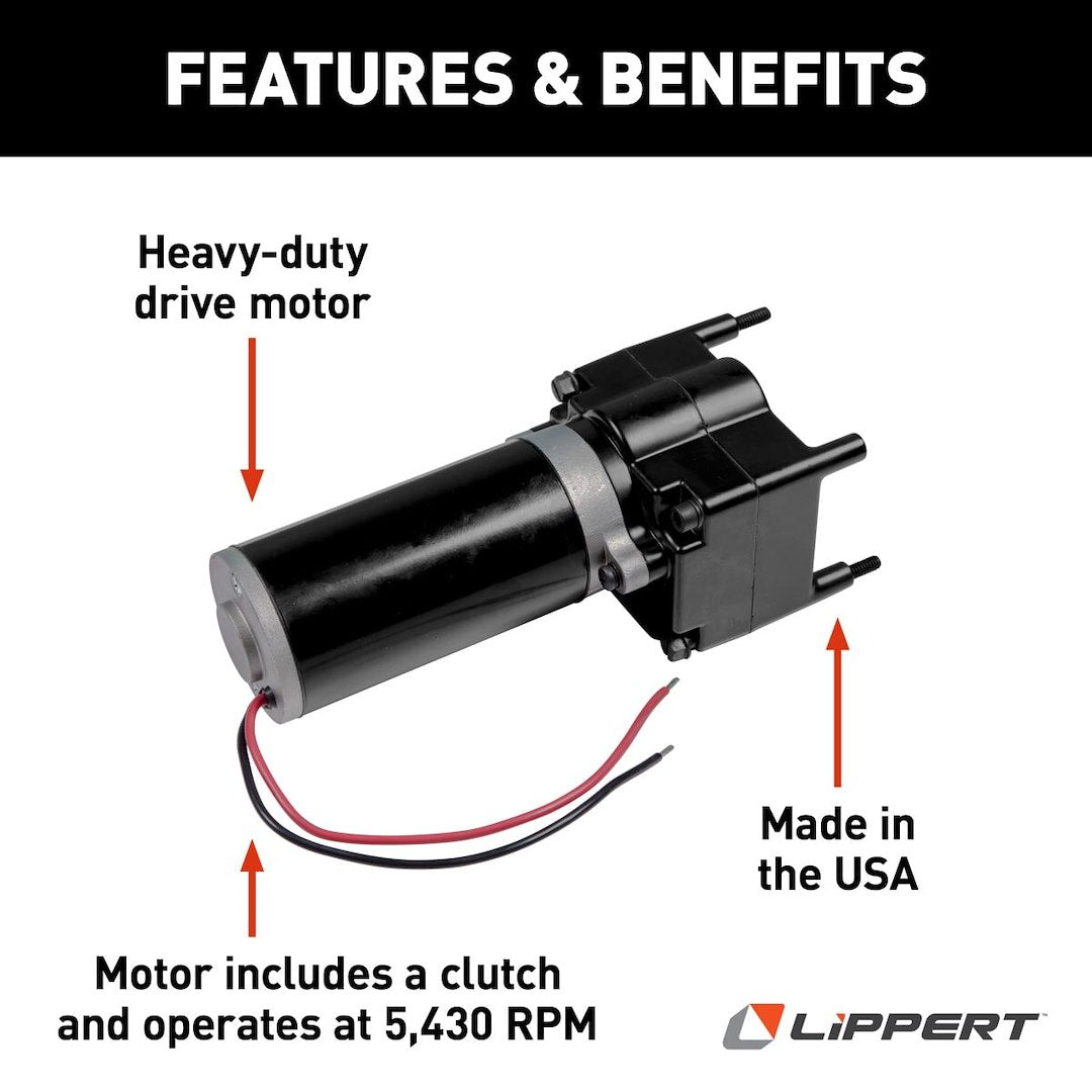 Lippert Components 241795 Trailer Landing Gear Motor - image 3