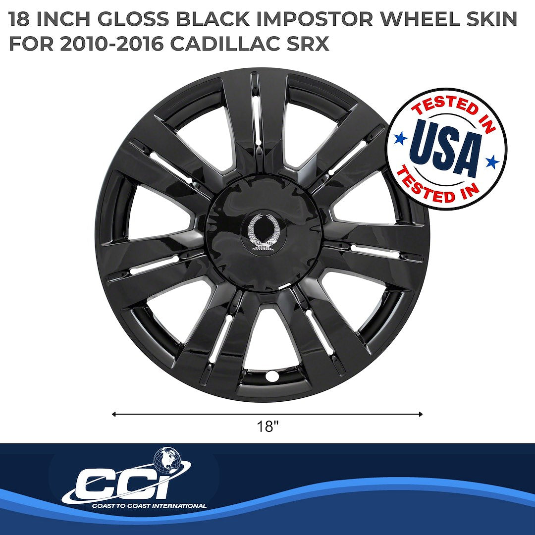 Coast To Coast IMP357BLK Black SRX Impostor Wheel Skins - image 4