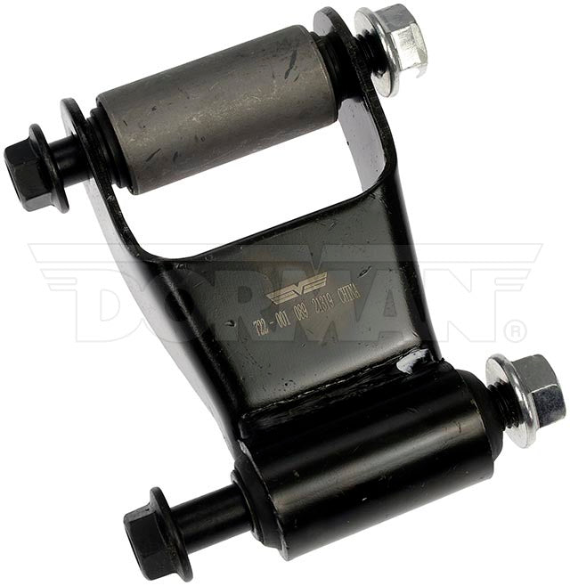 Dorman 722-001 Black Leaf Spring Shackle with Bushings - image 1