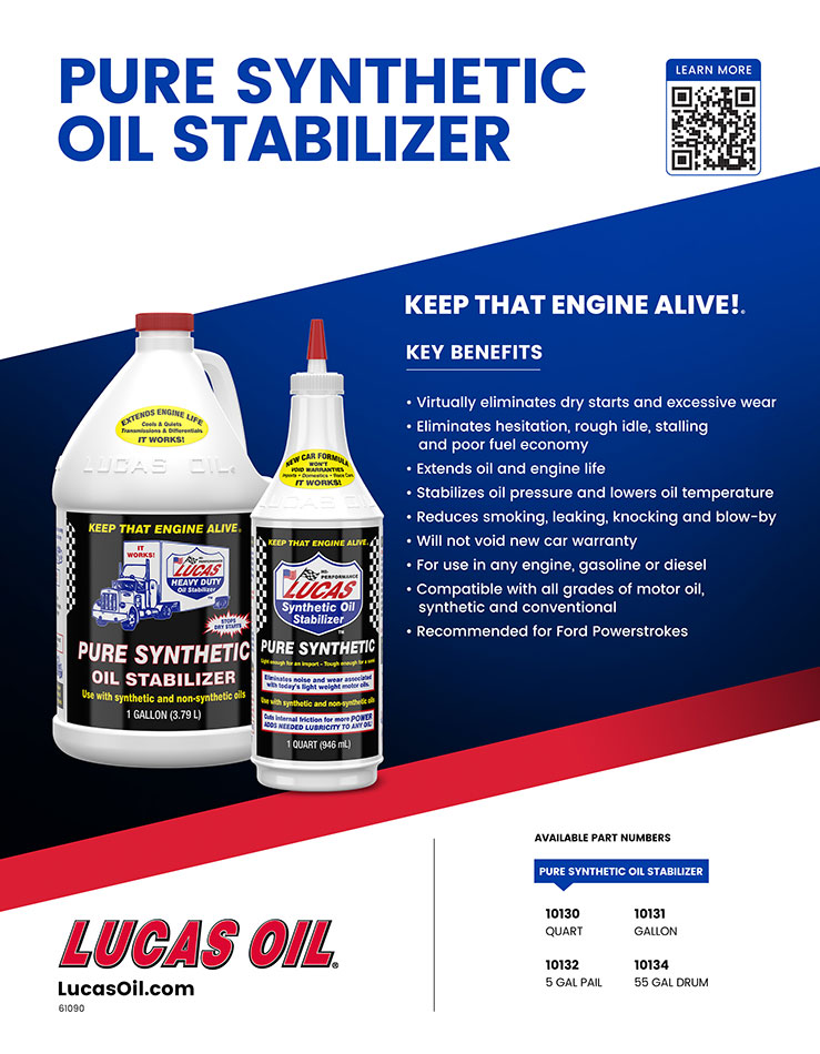 Lucas Oil 10130 Synthetic Heavy-Duty Oil Stabilizer