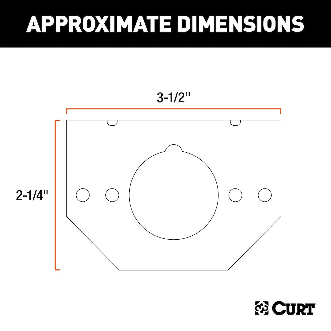 CURT Trailer Wiring Connector Mounting Bracket (57208)