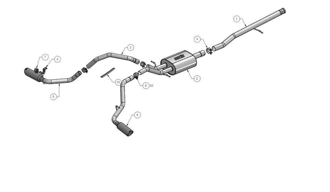 Borla ATAK ® Series Cat Back System Single Dual Exhaust System Kit 140546 - image 2