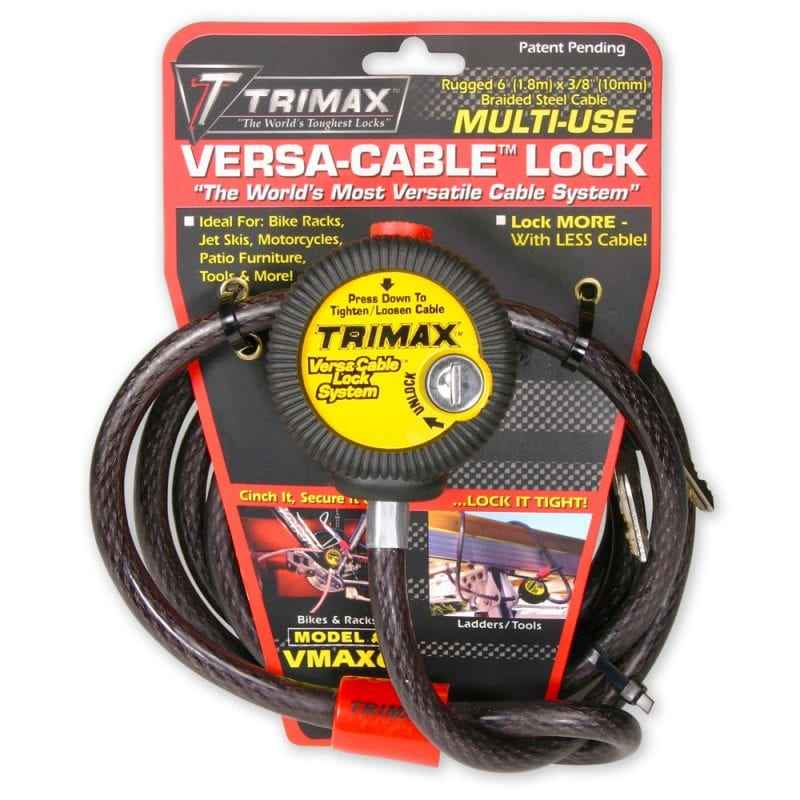 Trimax Locks VMAX6 Cinching Steel Cable Lock - 72 in