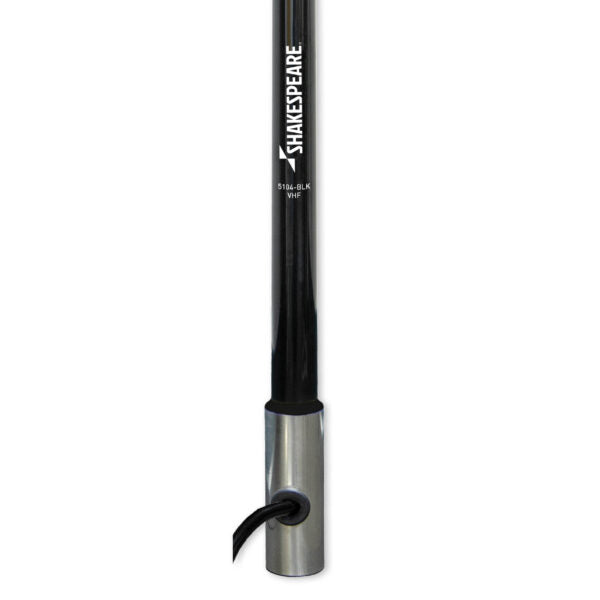 Shakespeare 5104-Blk Classic VHF Antenna with Chrome Ferrule