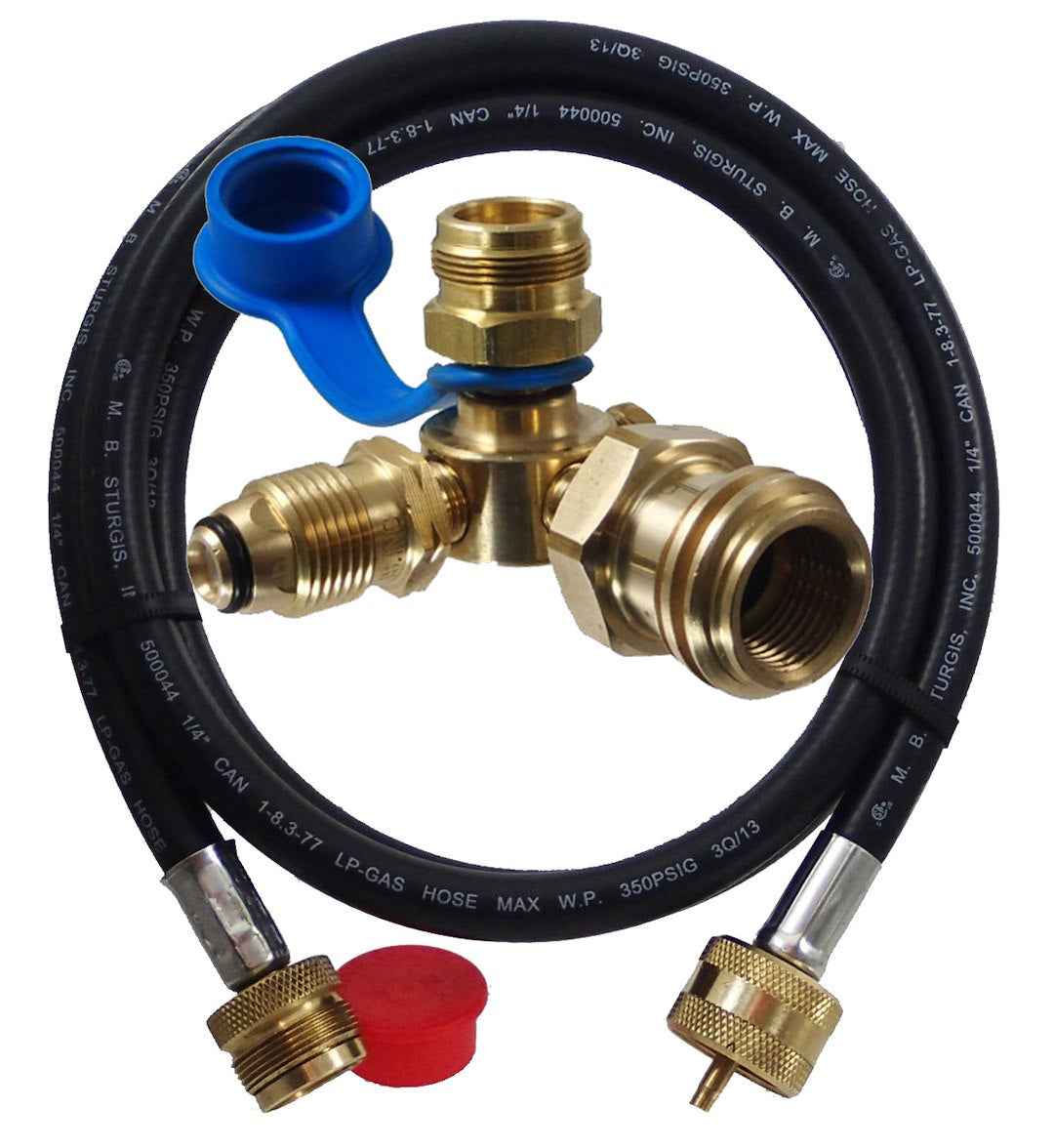 MB Sturgis 103607PKG Propane Adapter Fitting - Male Threads