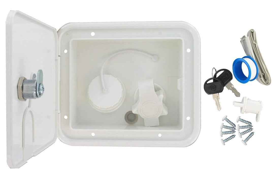 Valterra A01-2004VP Combination Gravity/City Water Hatch - White