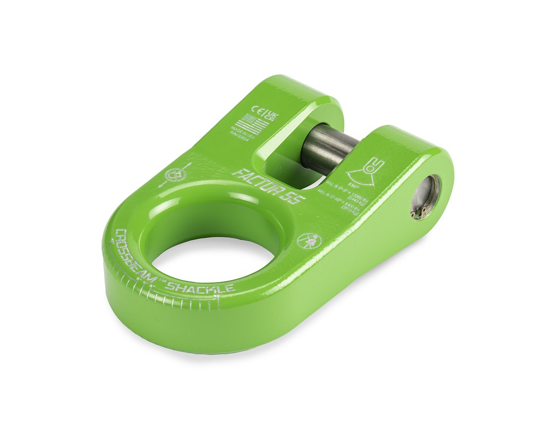 Factor 55 00054-08 Green Crossbeam Winch Shackle