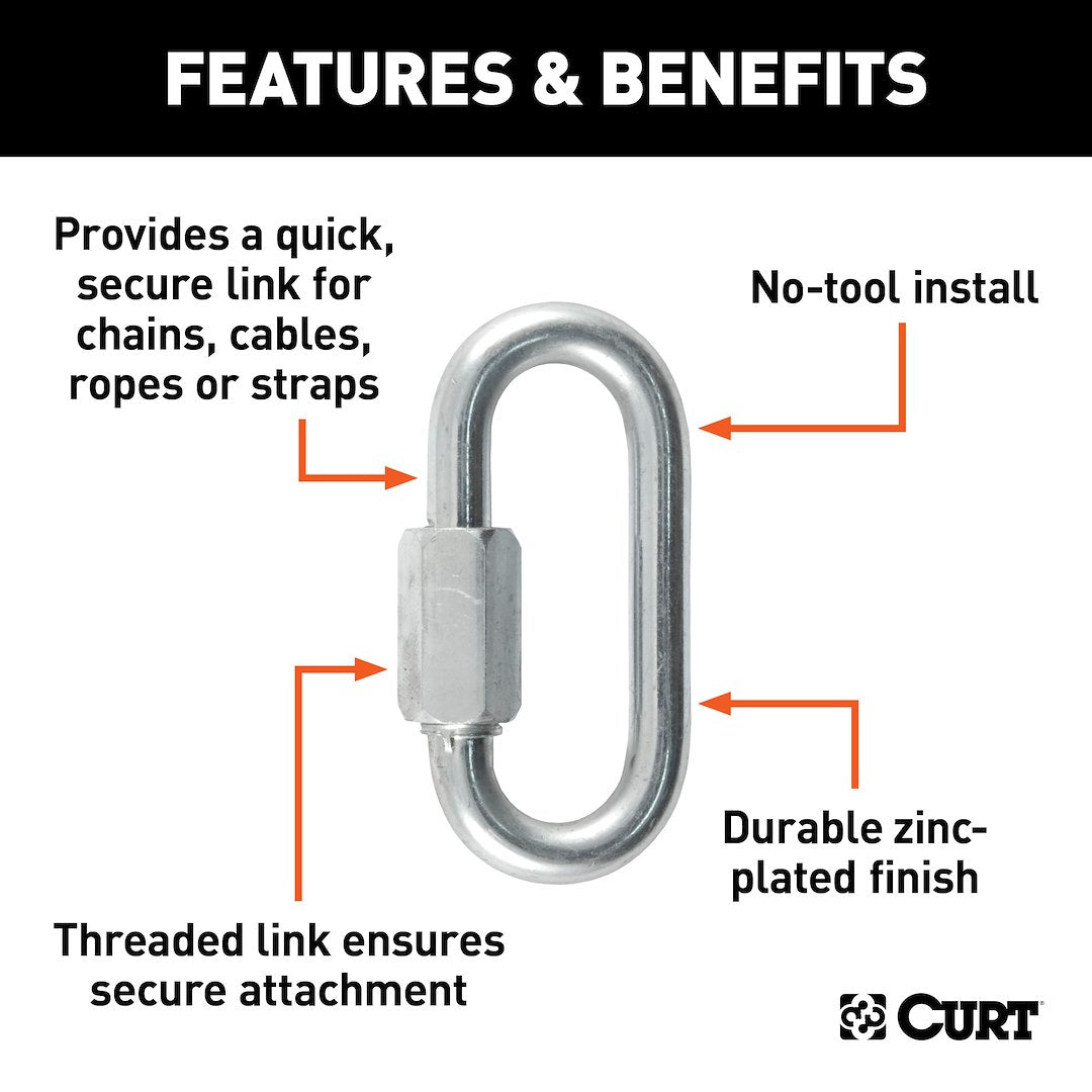 CURT Trailer Safety Chain Quick Link (82901)