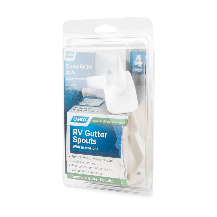 Camco Drip Rail Gutter Spout (42134) – Material: Plastic
