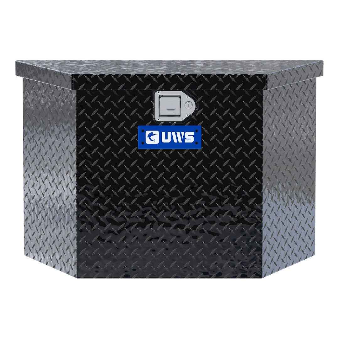 UWS TBV-34-BLK 17 in Aluminum Trailer Tongue Tool Box - Black