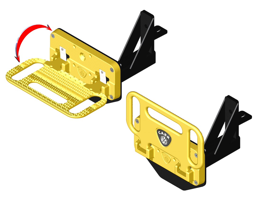 Carr 195007 HD Mega XP3 Black Ladder-Rack Step - image 3