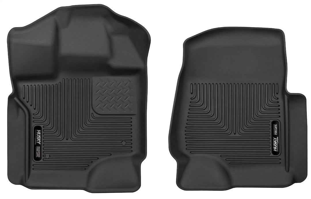 Husky Liners 18361 Molded Floor Liners - 2 Piece, Black