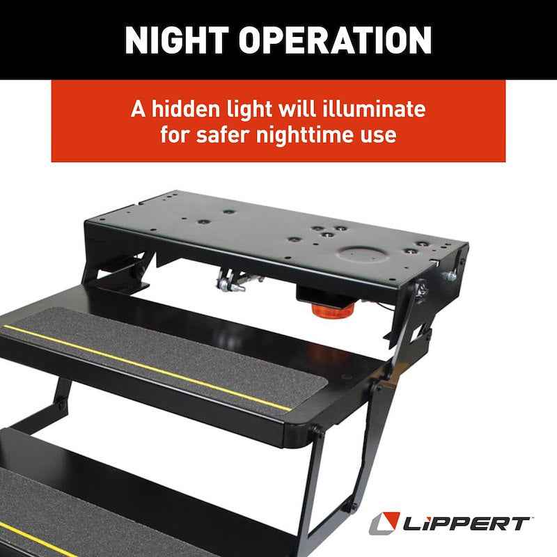 Lippert Kwikee Series 25 Triple Electric RV Entry Step – Part # 3658373