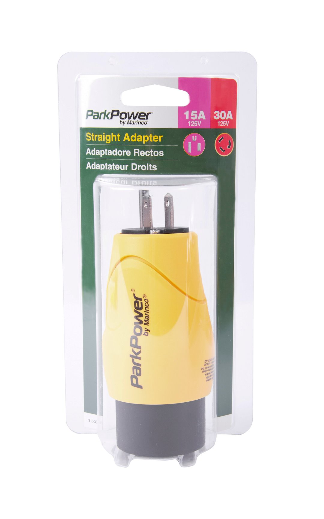 Marinco S15-30RV Power Cord Adapter - Straight Blade