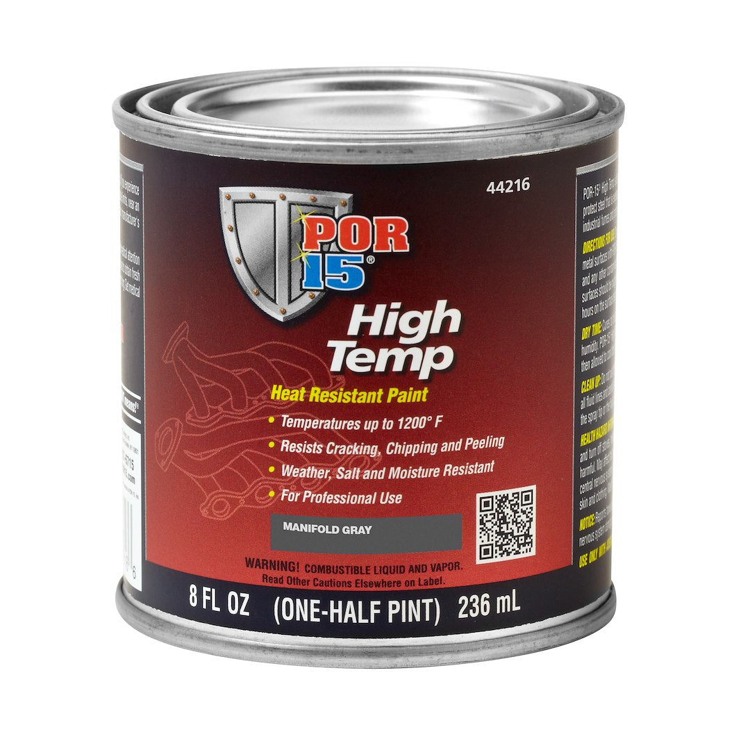 POR-15 44216 Manifold Gray High-Temperature Paint, 8 Ounces