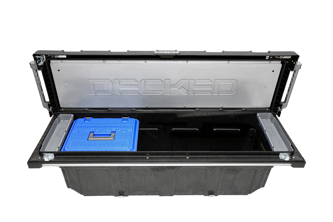 Decked ATB1SST Small Gray Snack Tool Box Tray