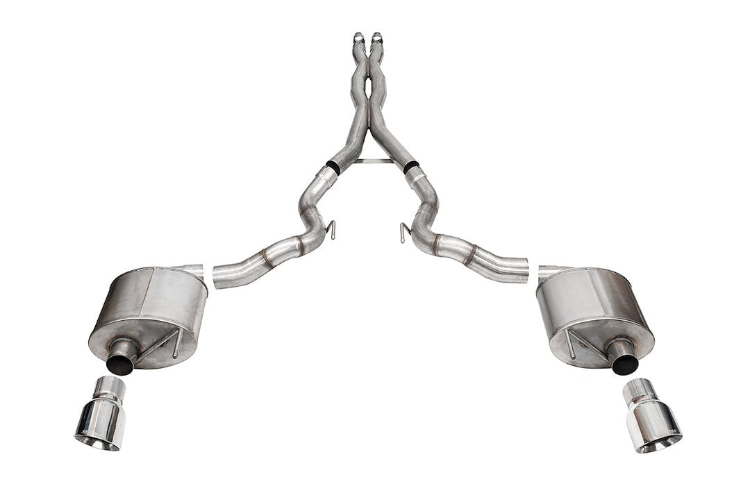 Corsa Performance Sport Cat Back System Dual Dual Exhaust System Kit 21274 - image 1