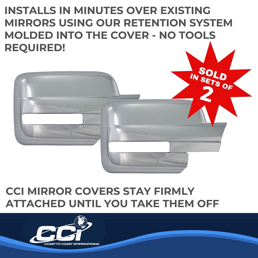 Coast To Coast MC67441 F-150 Chrome Full Mirror Covers - image 3