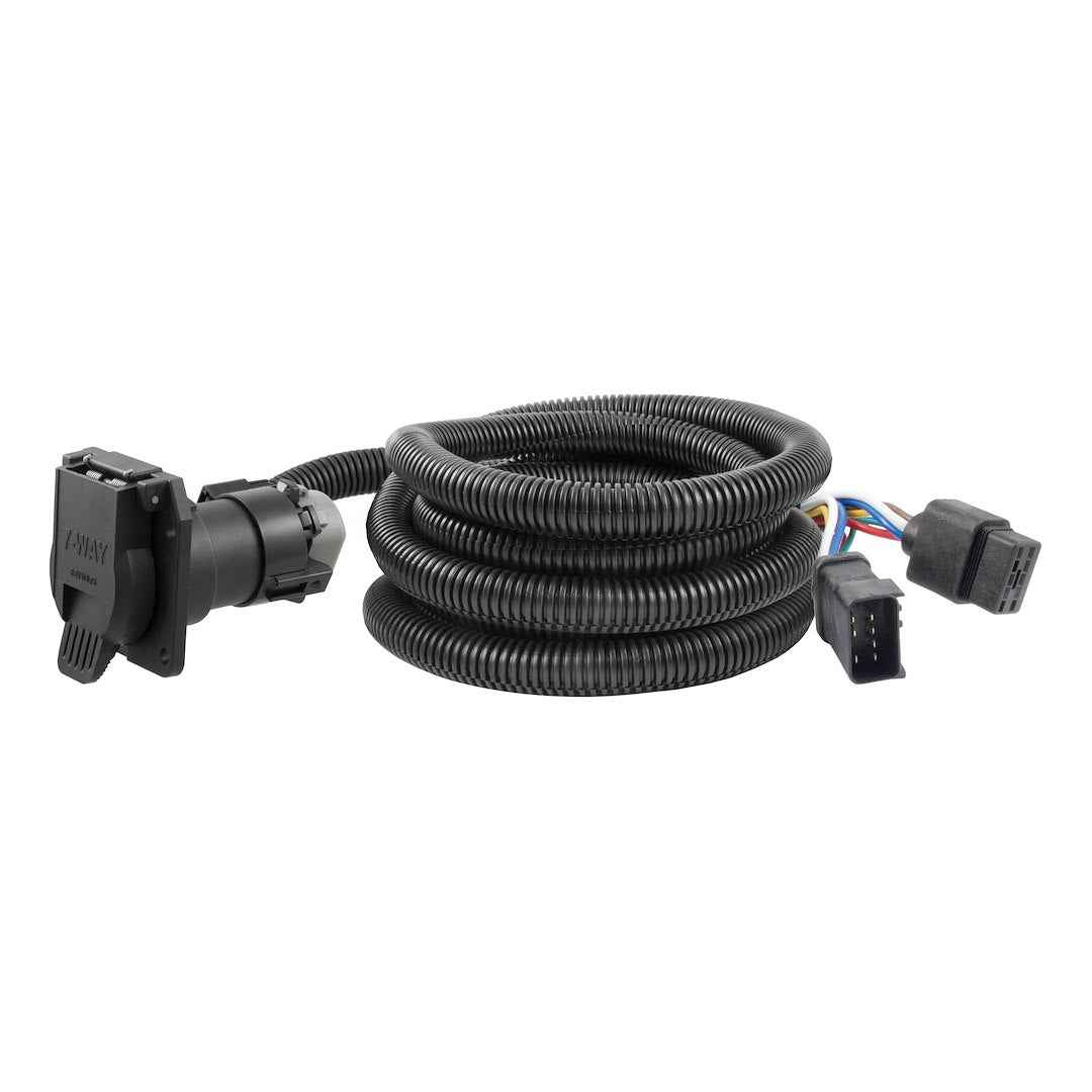 CURT 56001 10-ft Truck-Bed Wiring Extension - 7-Way RV Blade