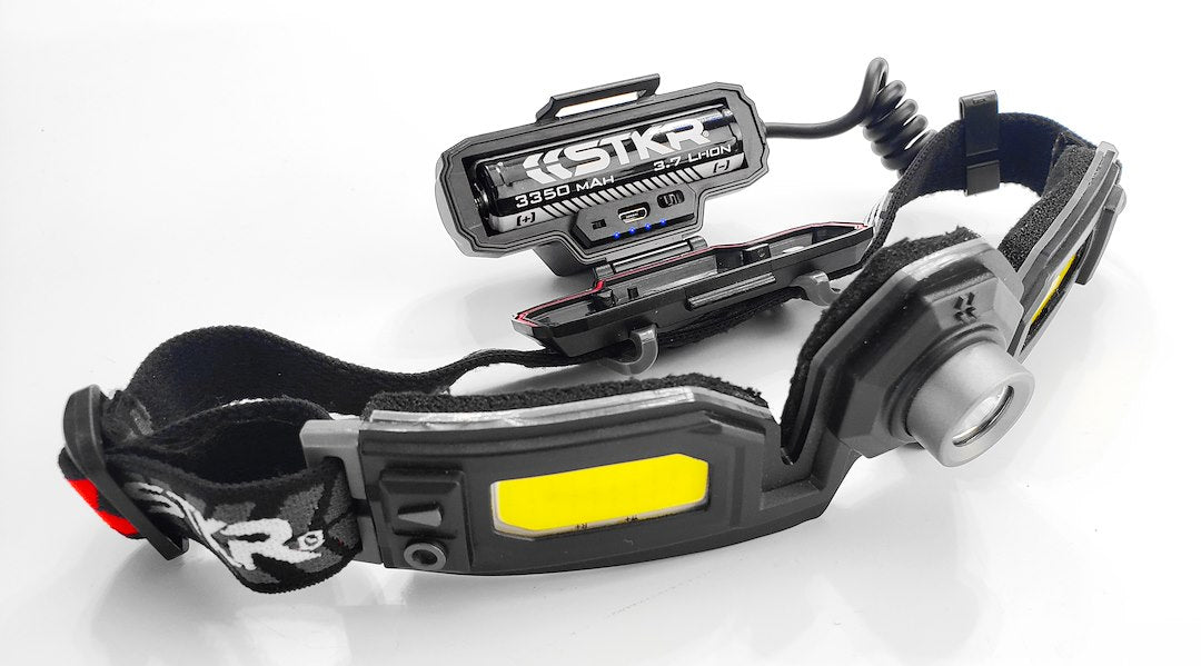 STKR Concepts 00387 FLEXIT Headlamp Pro 6.5, 650 Lumens