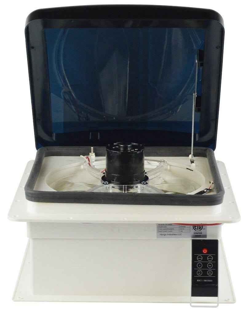 Heng’s Roof Vent SV4113-G4 with Remote & Rain Sensor| Smoke Lid | Powered