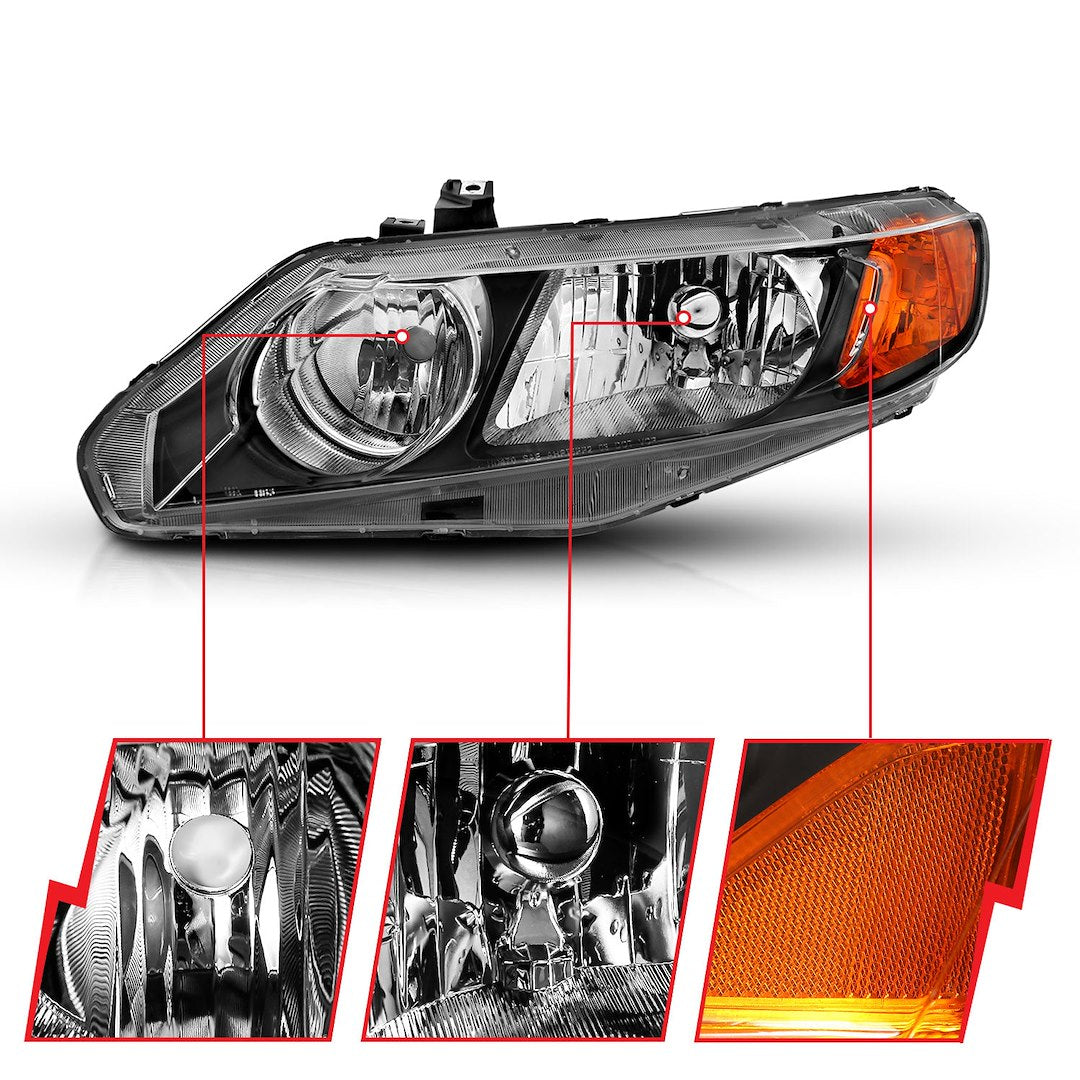 ANZO USA Reflector Beam Halogen Sealed Beam Headlight Assembly 121547 - image 2