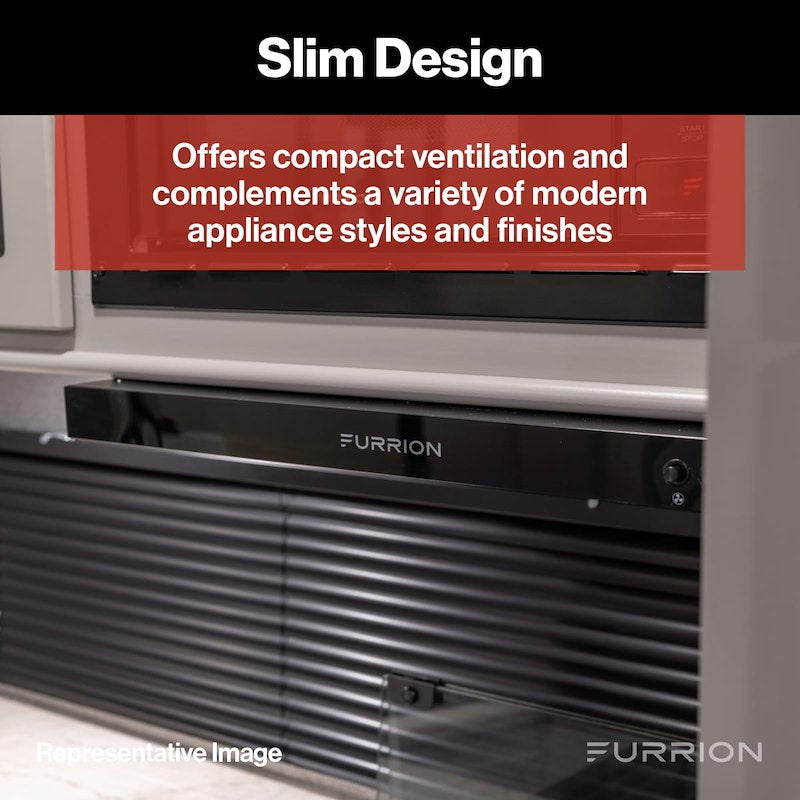 Furrion FHO23SACR-SS 24" 12V Ducted RV Range Hood – Stainless Steel