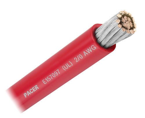 Pacer Marine Wul2/0rd-100 Flexible Battery Cable