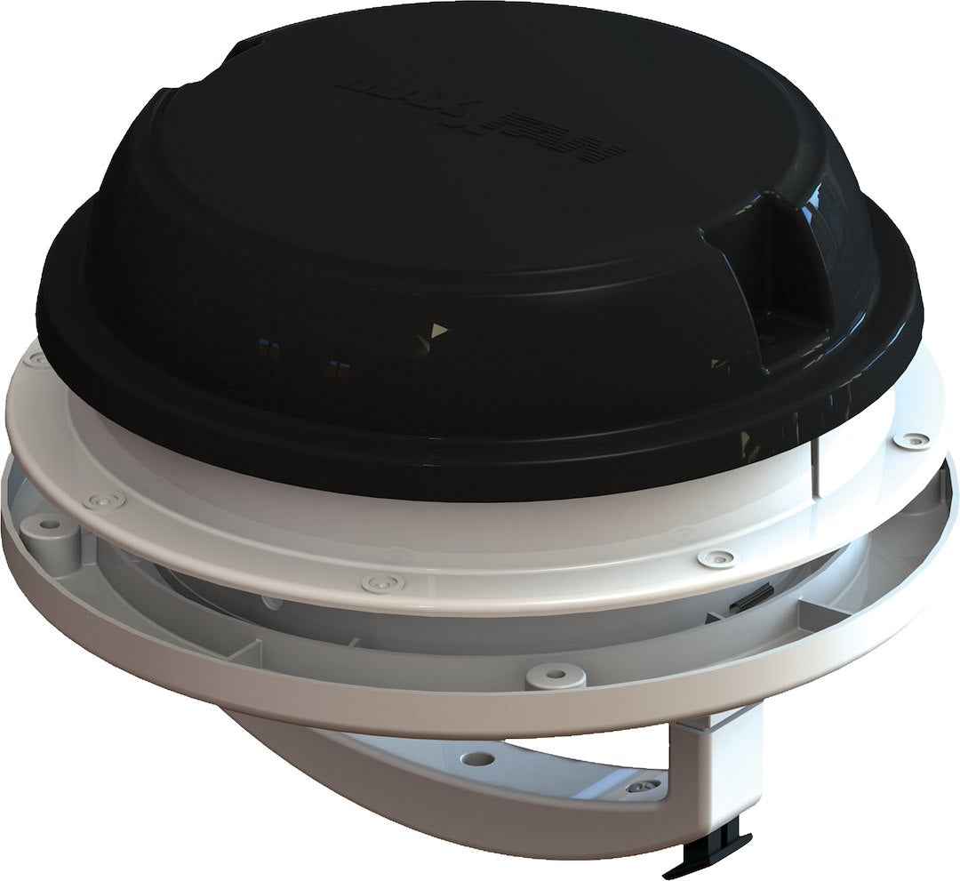 MaxxAir 00-03812B Manual-Lift Roof Vent Fan - Black
