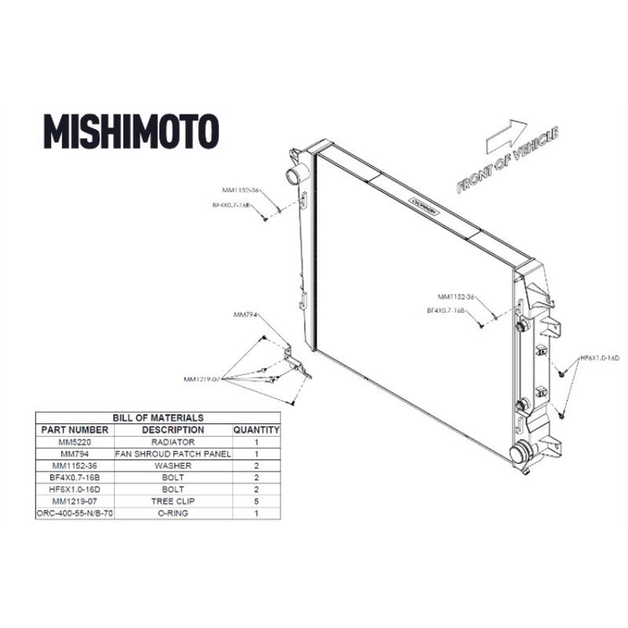 Mishimoto MMRAD-DMAX-17 L5P Top-Left Aluminum Radiator