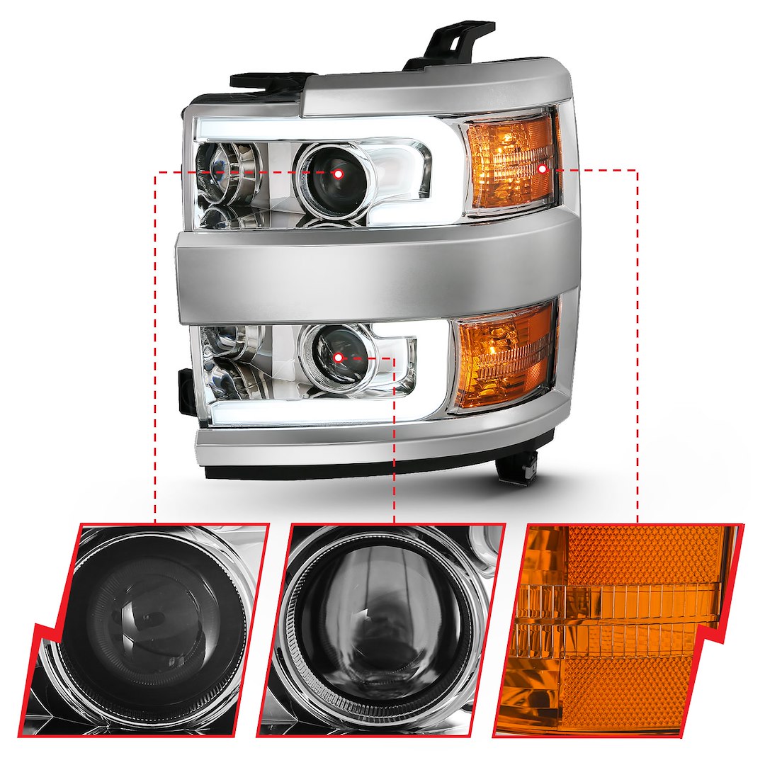 ANZO USA Projector Beam Halogen Sealed Beam Headlight Assembly 111360 - image 2