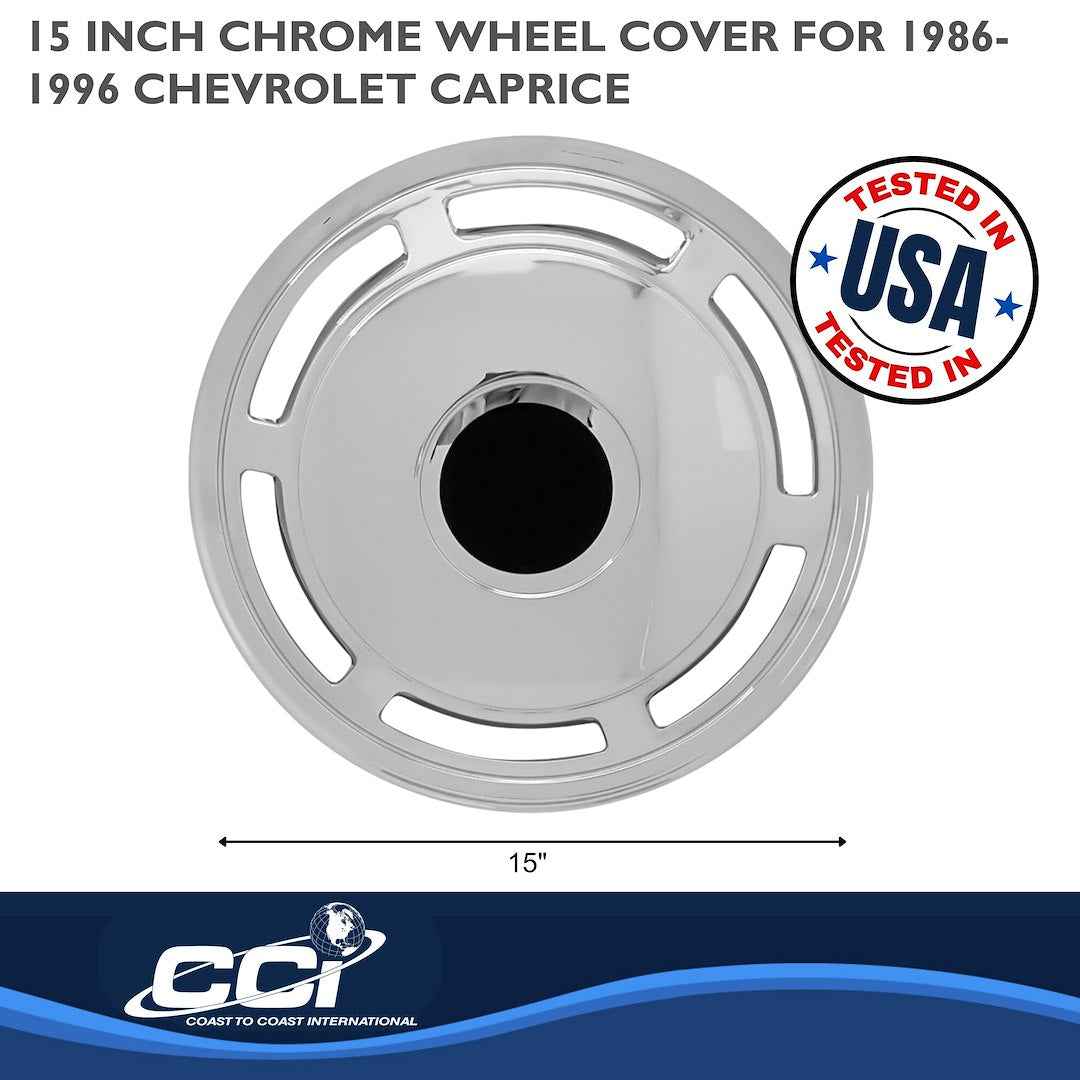 Coast To Coast 20215C Caprice 15-Inch Chrome Wheel Covers
