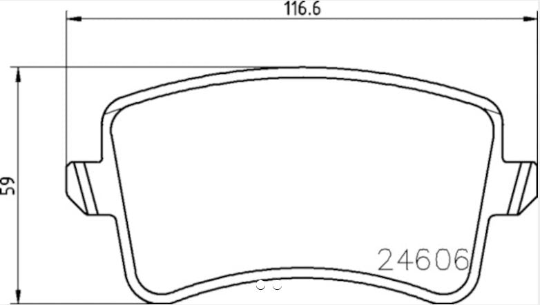 Hella Pagid 355025381 Low-Metallic Disc Brake Pad Set