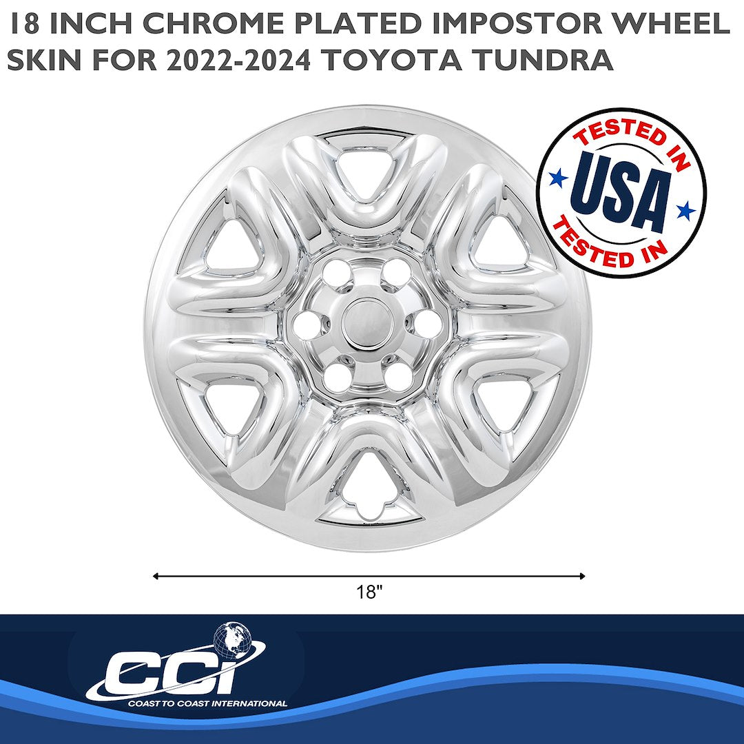 Coast To Coast IMP103X Chrome Tundra Impostor Wheel Skin - image 3