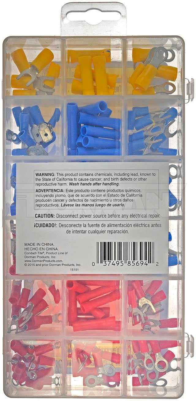 Dorman 85694 175-Piece Wire Terminal Assortment with Case - image 6