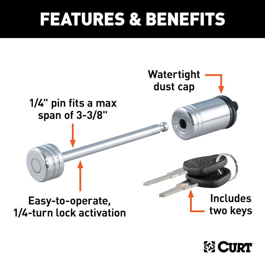 Curt 23523 Trailer Coupler Lock - image 3