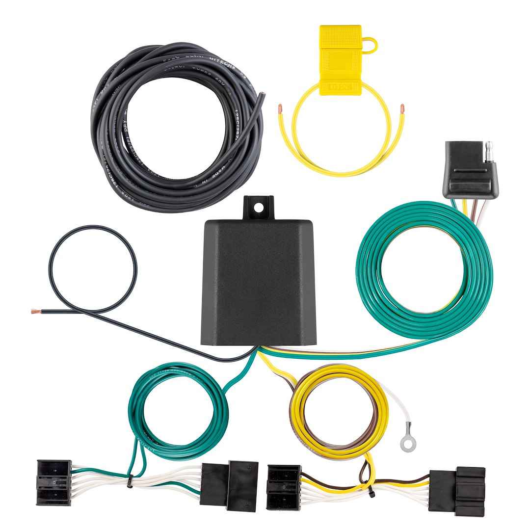 CURT 56533 Custom 4-Flat Vehicle Wiring Connector for Select BMW X3