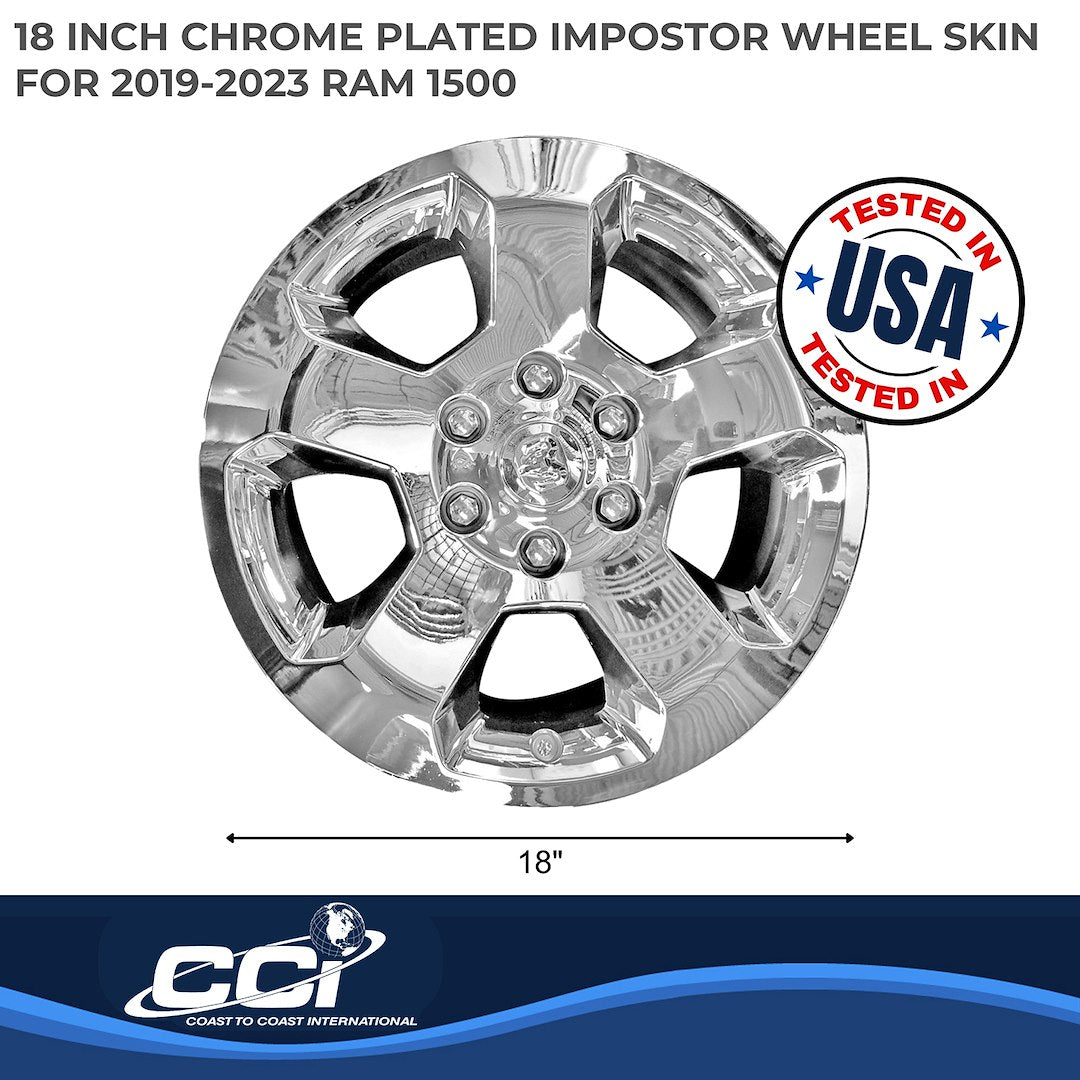 Coast To Coast IMP451X Chrome Ram 1500 Impostor Wheel Skins - image 2
