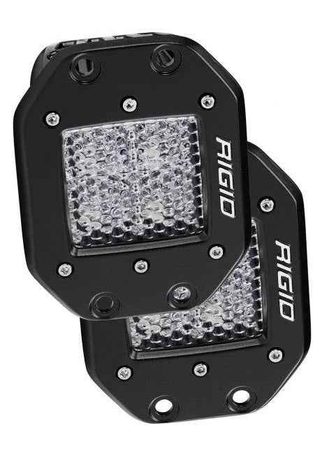 Rigid Lighting 212513 Wide Flood LED Light Pair - Flush Mount