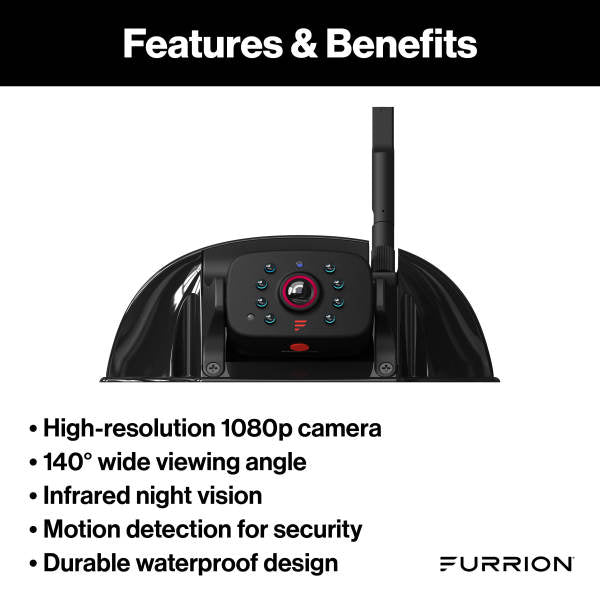 Cámara Furrion 2021124484 Vision S+ Sharkfin con soporte