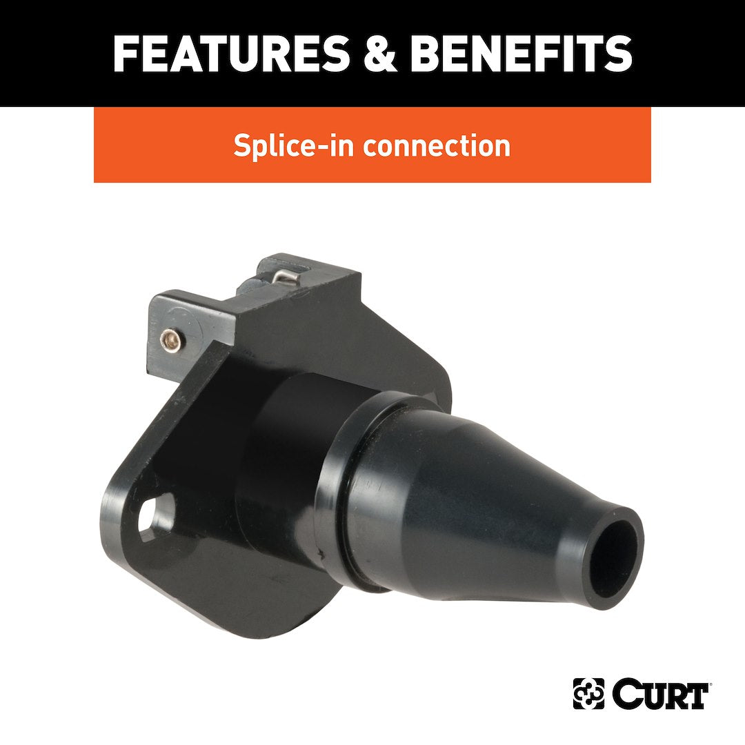 CURT Semi-universal 6 Pin Trailer Wiring Connector (58130)
