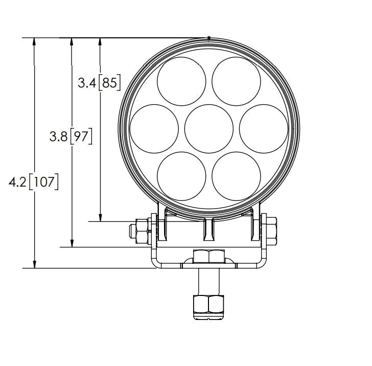 Ecco EW2110 Round LED Flood Work Light