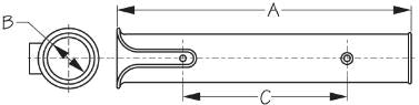 Sea Dog 325121-1 Side-Mount Polypropylene Rod Holder