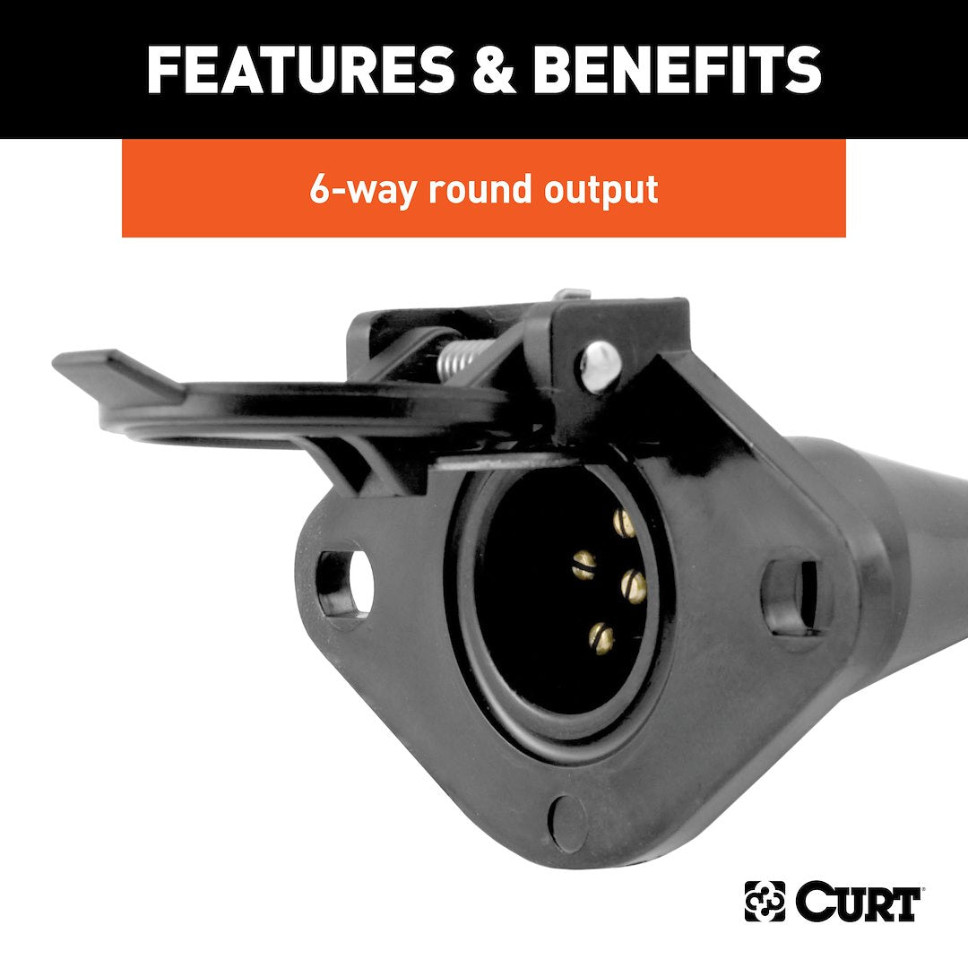 CURT Semi-universal 6 Pin Trailer Wiring Connector (58130)