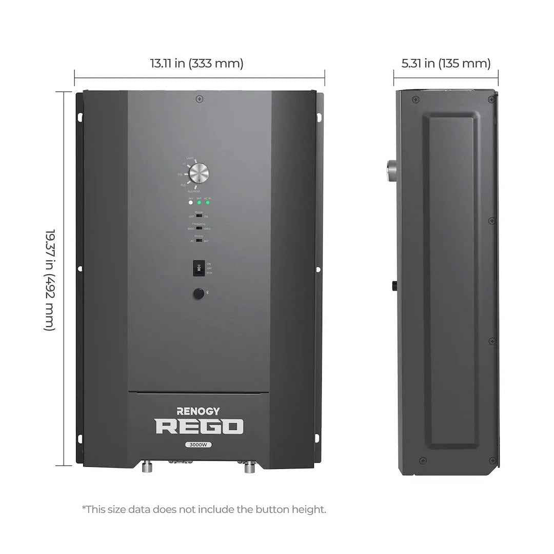 Renogy 5205833 3000W 12V Inverter and Battery Charger