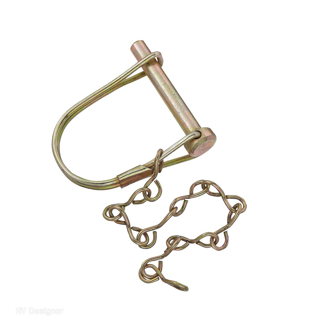 RV Designer Trailer Coupler Safety Pin Clip (H420)