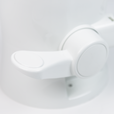 Dometic 310 Series RV Toilet – White, Pedal Flush, 360° Vortex Flush 302310081