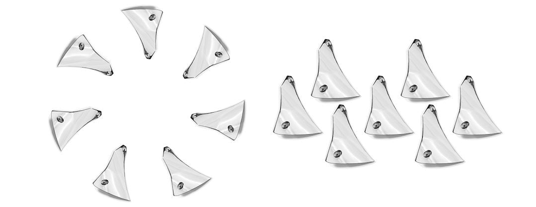 Grid Wheels 1221CHINR Chrome Right Spoke Insert, 22x12.0