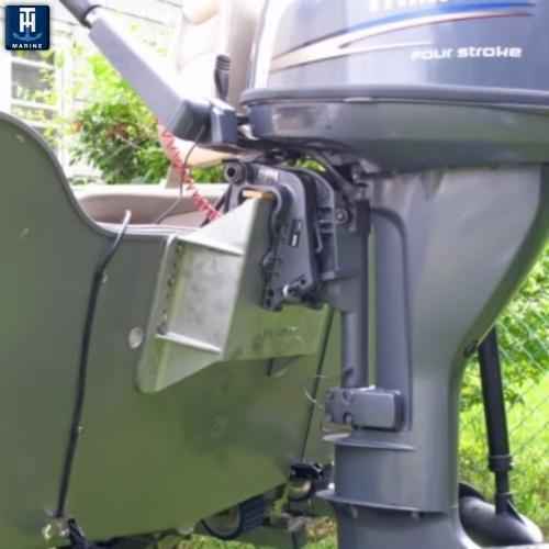 T-H Marine MJ-1-DP Small Outboard Jack Plate - 4 in Setback, 35 HP