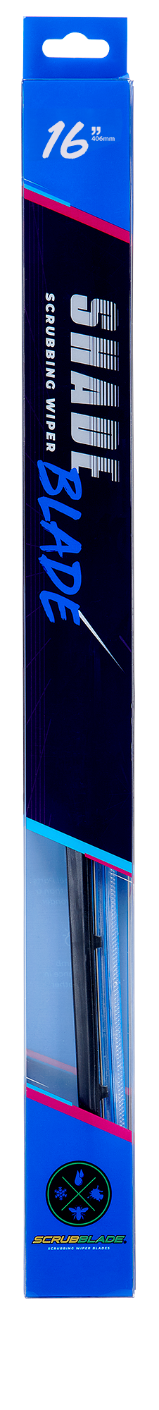 Scrubblade CBB1600 Blue Silicone ShadeBlade Wiper